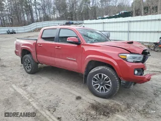 2021 Toyota Tacoma 4WD SR with VIN 3TMCZ5AN7MM371380, listed as a Copart auction lot 49846625 with 57,553 mi miles and Salvage Title. Bid and sale history available at carsss.com. Image 4.