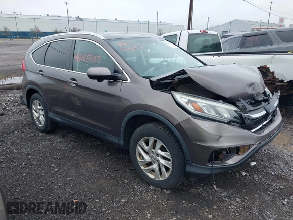 2015 Honda CR-V EX-L with VIN 2HKRM4H79FH616991, listed as a IAAI auction lot 42155337 with 114,850 mi miles. Bid and sale history available at carsss.com. Image 1.