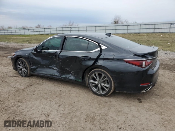 2019 Lexus ES with VIN 58ABZ1B1XKU009721, listed as a Copart auction lot 45947035 with 70,117 mi miles and Salvage Title. Bid and sale history available at carsss.com. Image 2.