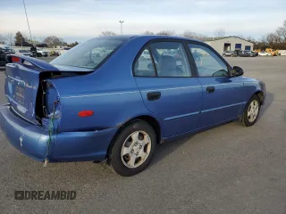 2001 Hyundai Accent GL with VIN KMHCG45C11U193879, listed as a Copart auction lot 37525334 with 150,951 mi miles and Salvage Title. Bid and sale history available at carsss.com. Image 3.