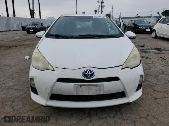 2012 Toyota Prius One with VIN JTDKDTB34C1025133, listed as a Copart auction lot 55520635 with Not Provided miles and Salvage Title. Bid and sale history available at DreamBid. Image 5.