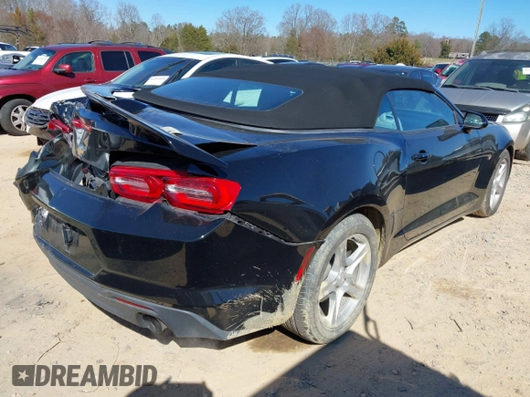 2019 Chevrolet Camaro 1LT with VIN 1G1FB3DS2K0104079, listed as a IAAI auction lot 41632830 with 63,553 mi miles. Bid and sale history available at carsss.com. Image 4.