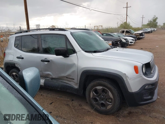 2017 Jeep Renegade Sport z VIN ZACCJAAB2HPF43369, wystawiony jako IAAI lot #42643230 z przebiegiem 105 031 mil mil oraz . Historia ofert i sprzedaży dostępna na DreamBid. Obrazek 13.