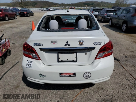 2017 Mitsubishi Mirage ES with VIN ML32F3FJ4HHF10735, listed as a Copart auction lot 54632945 with 78,161 mi miles and Clean title. Bid and sale history available at DreamBid. Image 6.