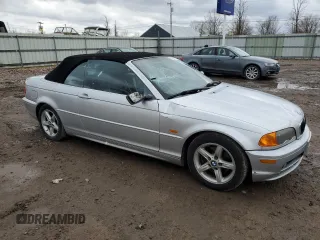 2002 BMW 3 Series 325Ci with VIN WBABS33402PG87364, listed as a Copart auction lot 50220785 with 107,758 mi miles and Salvage Title. Bid and sale history available at carsss.com. Image 4.