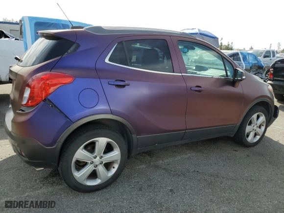 2015 Buick Encore Convenience with VIN KL4CJFSB7FB143465, listed as a Copart auction lot 50752065 with 124,018 mi miles and Salvage Title. Bid and sale history available at carsss.com. Image 3.