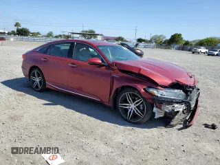 2021 Honda Accord Touring with VIN 1HGCV3F99MA009495, listed as a Copart auction lot 54796265 with 16,698 mi miles and Salvage title. Bid and sale history available at DreamBid. Image 4.