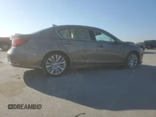 2015 Acura RLX Tech Pkg with VIN JH4KC1F52FC001004, listed as a Copart auction lot 48388385 with 248,635 mi miles and Salvage Title. Bid and sale history available at carsss.com. Image 3.