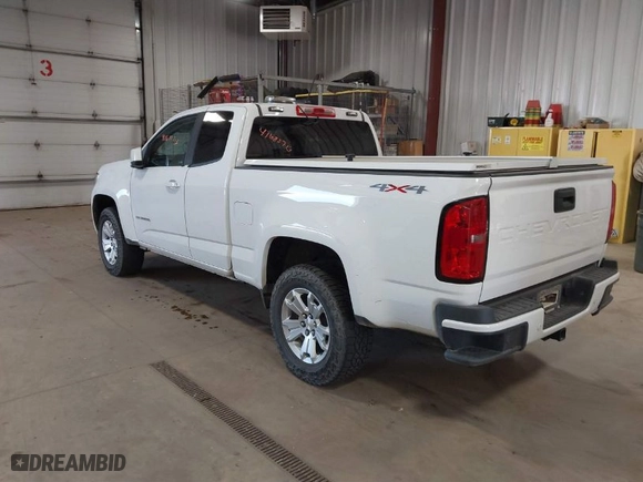 2021 Chevrolet Colorado 4WD LT with VIN 1GCHTCEAXM1254599, listed as a IAAI auction lot 41688713 with 51,564 mi miles. Bid and sale history available at carsss.com. Image 3.