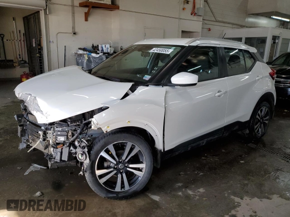 2020 Nissan Kicks SV with VIN 3N1CP5CV9LL567752, listed as a Copart auction lot 42450055 with 78,040 mi miles and Salvage Title. Bid and sale history available at DreamBid. Image 1.