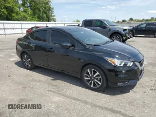 2022 Nissan Versa SV with VIN 3N1CN8EV4NL827255, listed as a Copart auction lot 53330135 with 49,597 mi miles and Salvage title. Bid and sale history available at DreamBid. Image 4.