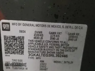 2024 GMC Terrain SLE z VIN 3GKALTEG3RL392446, wystawiony jako Copart lot #45815785 z przebiegiem 1326 mil mil oraz Szkoda całkowita • Salvage title. Historia ofert i sprzedaży dostępna na DreamBid. Obrazek 13.