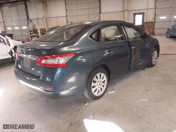 2014 Nissan Sentra SV with VIN 3N1AB7AP7EY215331, listed as a IAAI auction lot 41423935 with 200,419 mi miles. Bid and sale history available at carsss.com. Image 4.