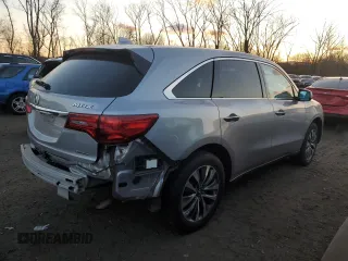 2016 Acura MDX w/Tech with VIN 5FRYD4H47GB060373, listed as a Copart auction lot 88132165 with 91,435 mi miles and Non Repairable. Bid and sale history available at carsss.com. Image 3.