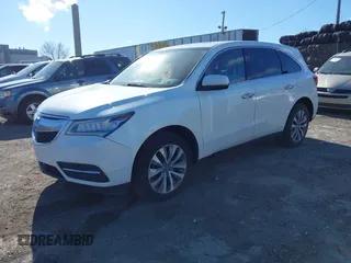 2014 Acura MDX Tech Pkg with VIN 5FRYD4H45EB046128, listed as a IAAI auction lot 41630908 with 116,268 mi miles. Bid and sale history available at carsss.com. Image 16.