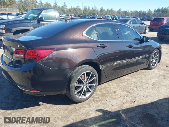 2016 Acura TLX Advance with VIN 19UUB3F70GA004153, listed as a IAAI auction lot 41802420 with 96,501 mi miles and . Bid and sale history available at DreamBid. Image 4.