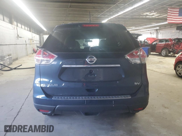 2016 Nissan Rogue S with VIN KNMAT2MT7GP621099, listed as a Copart auction lot 54952795 with 153,300 mi miles and Clean Title. Bid and sale history available at carsss.com. Image 6.