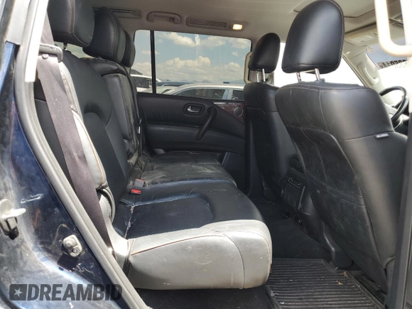 2019 Nissan Armada SV with VIN JN8AY2NC1K9582074, listed as a Copart auction lot 60835014 with 97,667 mi miles and Salvage Title. Bid and sale history available at carsss.com. Image 10.