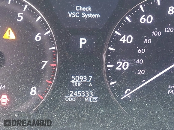2007 Lexus LS 460 with VIN JTHBL46F475037017, listed as a IAAI auction lot 42291980 with 245,333 mi miles and . Bid and sale history available at DreamBid. Image 15.