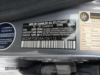 2010 Mercedes-Benz E 550 Luxury with VIN WDDHF7CB1AA106112, listed as a Copart auction lot 88675285 with 155,047 mi miles and Salvage Title. Bid and sale history available at DreamBid. Image 12.