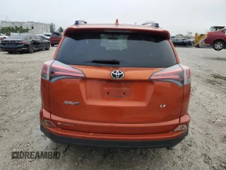 2016 Toyota RAV4 LE with VIN JTMZFREV9GD091819, listed as a Copart auction lot 41958845 with 192,821 mi miles and Salvage Title. Bid and sale history available at carsss.com. Image 6.