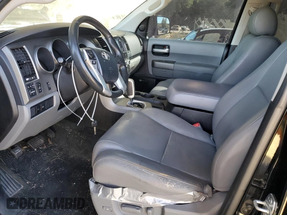 2014 Toyota Sequoia Limited with VIN 5TDKY5G17ES053201, listed as a Copart auction lot 76120664 with 0 mi miles and Salvage Title. Bid and sale history available at carsss.com. Image 7.