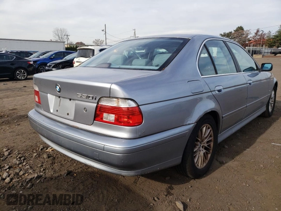 2002 BMW 5 Series 530iA with VIN WBADT63412CH95944, listed as a Copart auction lot 76583613 with 115,245 mi miles and Salvage Title. Bid and sale history available at carsss.com. Image 3.