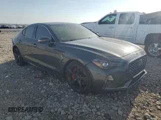 2019 Genesis G70 Dynamic with VIN KMTG34LE1KU024423, listed as a Copart auction lot 44571725 with Not Provided miles and Salvage Title. Bid and sale history available at DreamBid. Image 4.