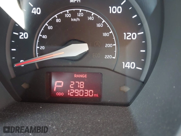 2012 Kia Rio LX with VIN KNADM4A31C6089842, listed as a IAAI auction lot 41928559 with 129,030 mi miles. Bid and sale history available at carsss.com. Image 7.