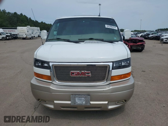 2013 GMC Savana Cargo Van YF7 Upfitter with VIN 1GDS7DC41D1104230, listed as a Copart auction lot 64390224 with 88,421 mi miles and Salvage Title. Bid and sale history available at carsss.com. Image 5.