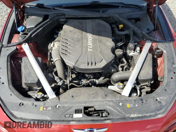 2019 Genesis G70 Advanced with VIN KMTG34LE5KU031794, listed as a Copart auction lot 56139885 with 34,873 mi miles and Salvage title. Bid and sale history available at DreamBid. Image 11.