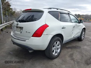 2007 Nissan Murano SL with VIN JN8AZ08W57W643605, listed as a IAAI auction lot 41848324 with 249,590 mi miles and . Bid and sale history available at DreamBid. Image 4.