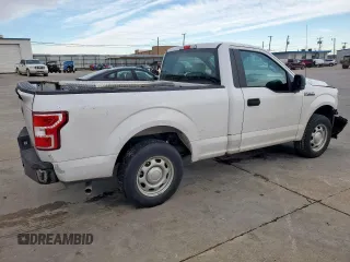 2018 Ford F-150 XL with VIN 1FTMF1CB6JKF30112, listed as a Copart auction lot 47016405 with 48,584 mi miles and Salvage Title. Bid and sale history available at carsss.com. Image 3.