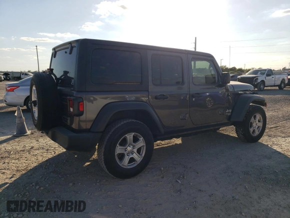 2018 Jeep Wrangler Unlimited Sport S z VIN 1C4HJXDG0JW179767, wystawiony jako Copart lot #77368014 z przebiegiem 66 156 mil mil oraz Szkoda całkowita • Salvage title. Historia ofert i sprzedaży dostępna na DreamBid. Obrazek 3.