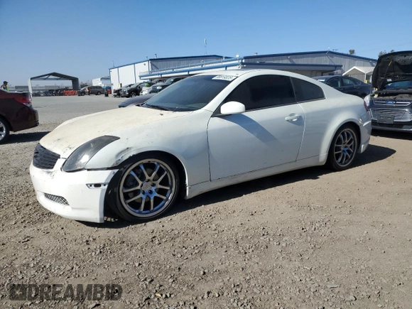 2006 Infiniti G35 Coupe with VIN JNKCV54E16M704743, listed as a Copart auction lot 88819325 with 110,402 mi miles and Clean Title. Bid and sale history available at carsss.com. Image 1.