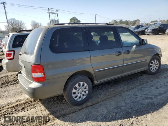 2005 Kia Sedona LX with VIN KNDUP132256734210, listed as a Copart auction lot 48902665 with 63,231 mi miles and Salvage Title. Bid and sale history available at carsss.com. Image 3.