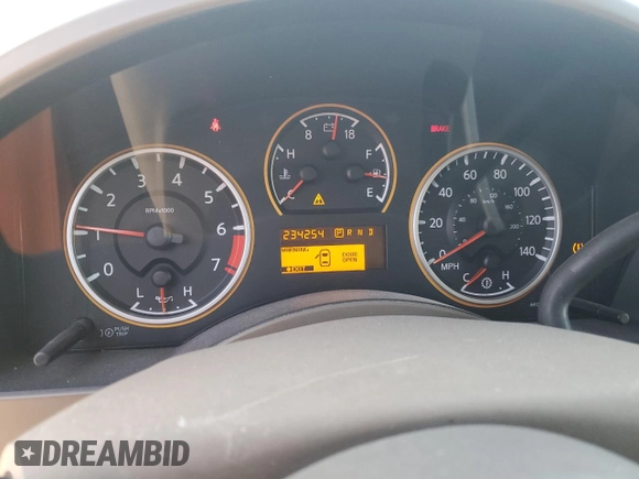 2008 Nissan Titan XE with VIN 1N6AA07D58N351380, listed as a Copart auction lot 54795345 with 234,254 mi miles and Salvage title. Bid and sale history available at DreamBid. Image 9.