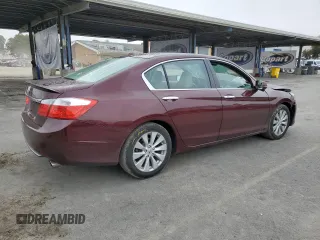 2013 Honda Accord Sdn EX-L with VIN 1HGCR2F84DA196053, listed as a Copart auction lot 54188445 with 96,305 mi miles and Salvage Title. Bid and sale history available at carsss.com. Image 3.
