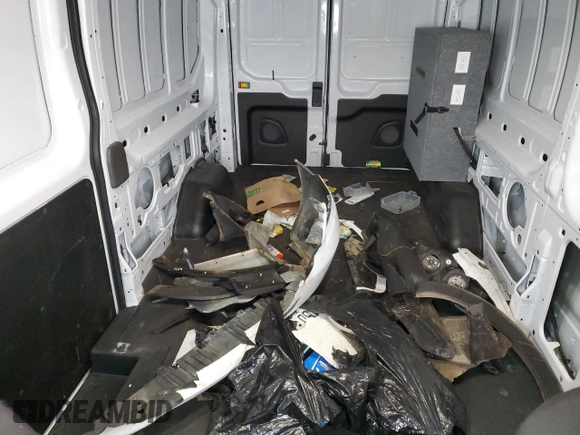 2023 Ford Transit with VIN 1FTYE2CG1PKB20025, listed as a Copart auction lot 80153603 with 44,964 mi miles and Salvage title. Bid and sale history available at DreamBid. Image 10.