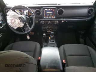 2021 Jeep Wrangler Unlimited Willys with VIN 1C4HJXDM6MW823301, listed as a Copart auction lot 43021265 with 59,707 mi miles and Salvage Title. Bid and sale history available at DreamBid. Image 8.