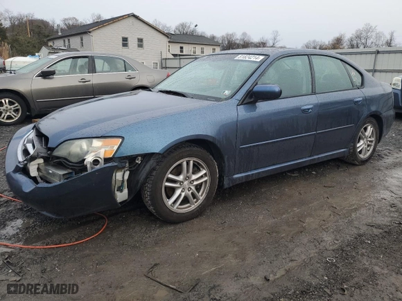 2005 Subaru Legacy Sedan (Natl) Ltd with VIN 4S3BL626X57213458, listed as a Copart auction lot 81824214 with 191,930 mi miles and Salvage Title. Bid and sale history available at carsss.com. Image 1.