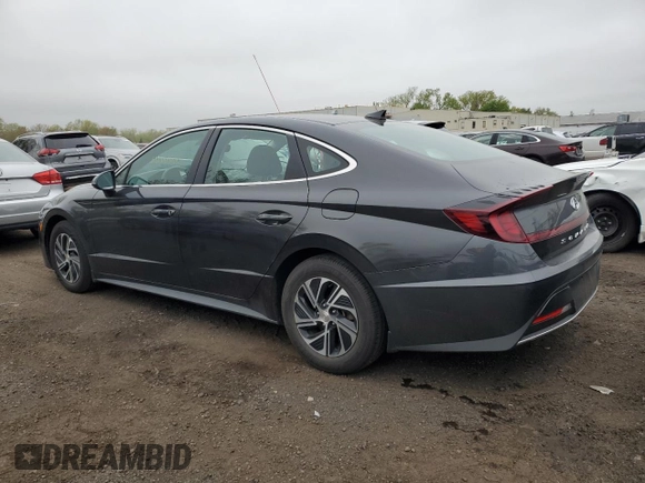 2020 Hyundai Sonata Hybrid Blue with VIN KMHL24JJ4LA009753, listed as a Copart auction lot 52606164 with 29,122 mi miles. Bid and sale history available at carsss.com. Image 2.