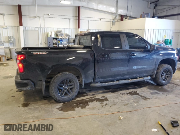2020 Chevrolet Silverado 1500 LT Trail Boss with VIN 1GCPYFEL6LZ308318, listed as a Copart auction lot 45527615 with 45,415 mi miles and Salvage Title. Bid and sale history available at carsss.com. Image 3.