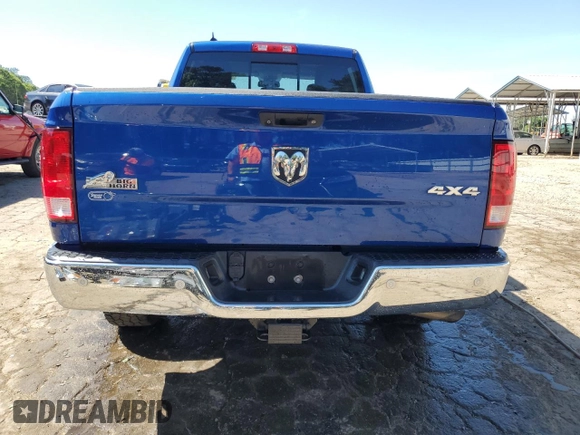 2018 Ram 1500 SLT with VIN 1C6RR7GG7JS247280, listed as a Copart auction lot 56321714 with 92,296 mi miles and Salvage title. Bid and sale history available at DreamBid. Image 6.