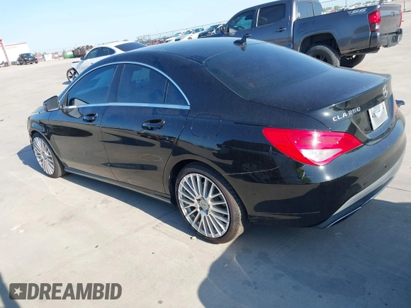 2017 Mercedes-Benz CLA with VIN WDDSJ4EB9HN454890, listed as a IAAI auction lot 41974093 with 114,467 mi miles. Bid and sale history available at carsss.com. Image 3.