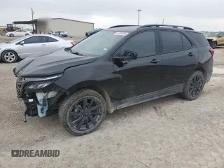 2022 Chevrolet Equinox RS with VIN 2GNAXWEVXN6129005, listed as a Copart auction lot 54504955 with 56,230 mi miles and Salvage title. Bid and sale history available at DreamBid. Image 1.