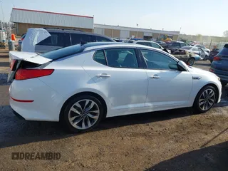 2015 Kia Optima SX Turbo with VIN 5XXGR4A65FG488237, listed as a IAAI auction lot 41978359 with 157,216 mi miles and . Bid and sale history available at DreamBid. Image 13.