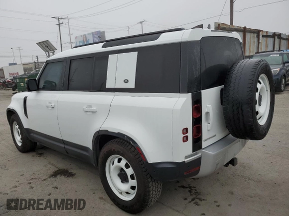 2021 Land Rover Defender S with VIN SALEJ7RX9M2038129, listed as a Copart auction lot 83840574 with 88,105 mi miles and Salvage title. Bid and sale history available at DreamBid. Image 2.