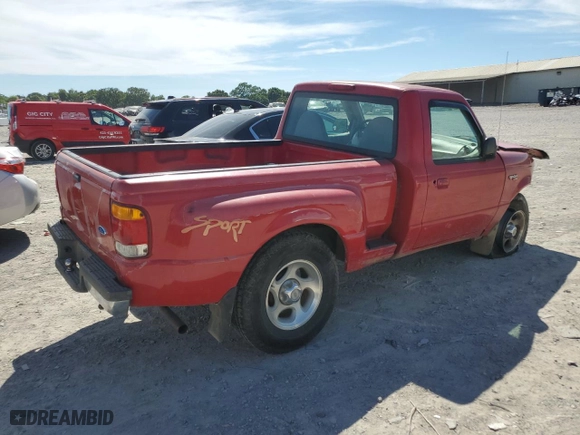 1998 Ford Ranger XL with VIN 1FTYR14U8WTA42922, listed as a Copart auction lot 76815634 with 106,540 mi miles and Salvage Title. Bid and sale history available at carsss.com. Image 3.