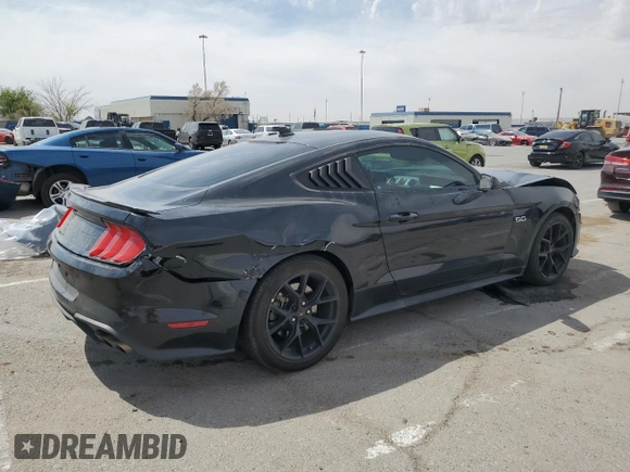 2020 Ford Mustang GT with VIN 1FA6P8CF9L5181701, listed as a Copart auction lot 50621205 with 40,152 mi miles and Salvage Title. Bid and sale history available at carsss.com. Image 3.